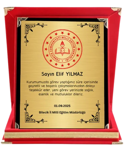 Plaket (Altın)