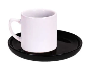 Seramik Kahve Fincanı (Siyah Tabaklı)