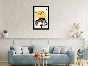 Oda-2 Çerçeveli Tablo (30x40) (Siyah)