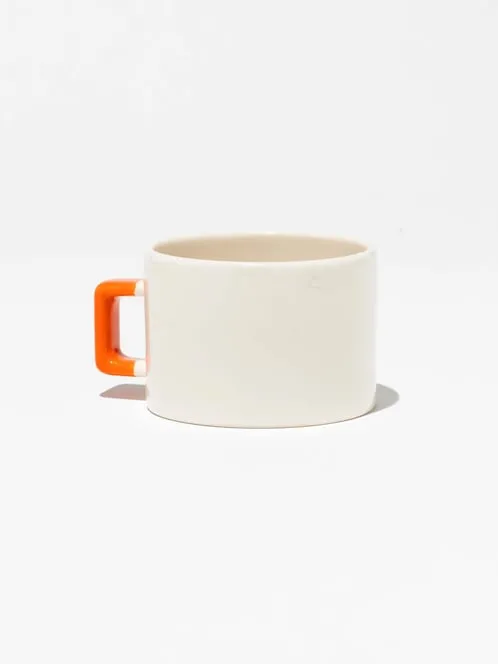 Seramik Nescafe Fincanı (Turuncu)