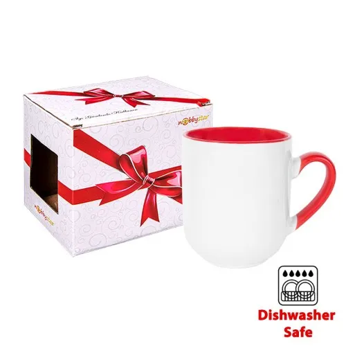 Elit Beyaz Kupa (Kırmızı)