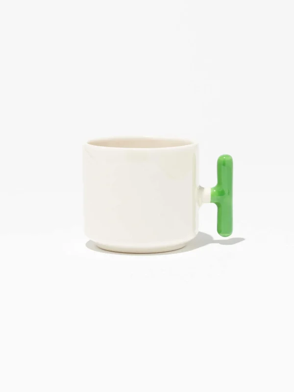 Seramik T Kulp Yeşil Kupa