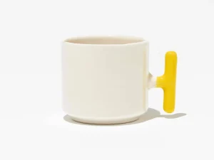 malzeme_92 Seramik T Kulp Sarı Kupa