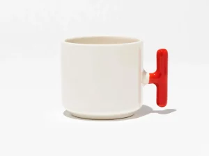 Seramik T Kulp Kırmızı Kupa