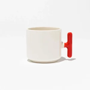 Seramik T Kulp Kırmızı Kupa