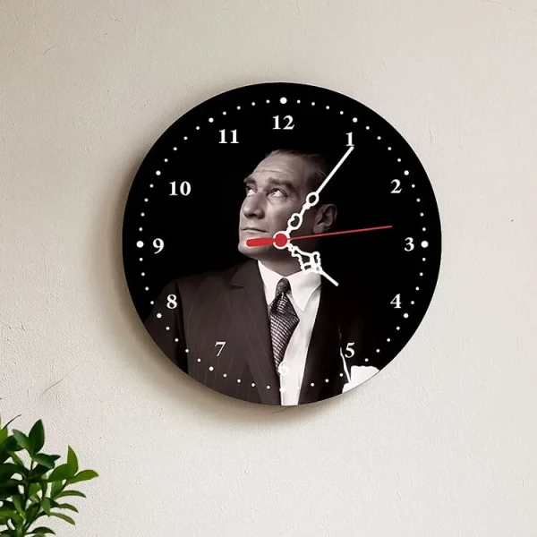 Metal Yuvarlak Duvar Saati (29cm)